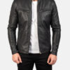 Hand Made Men Leather Lambskin Biker Jacket